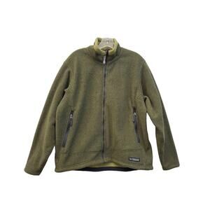 REI Women’s fleece full zip jacket green xl